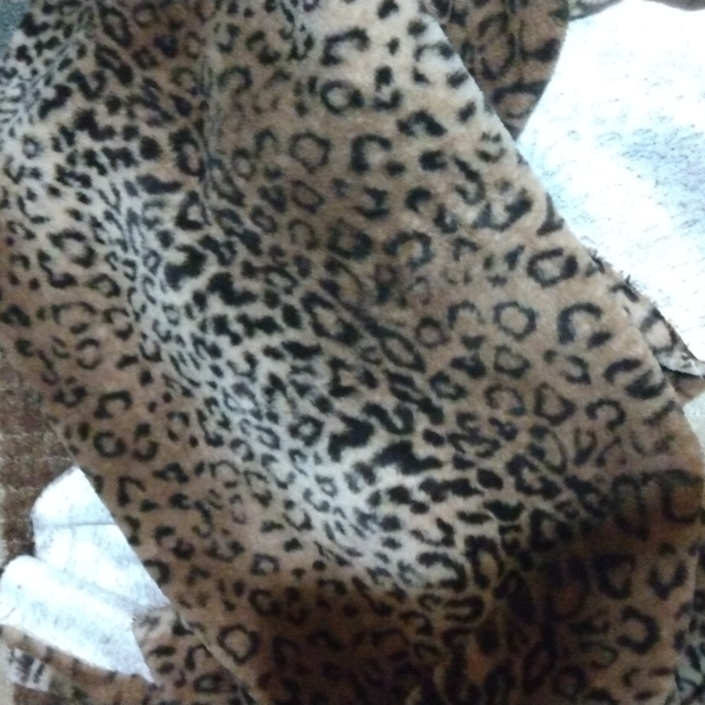 Leopard print fabric